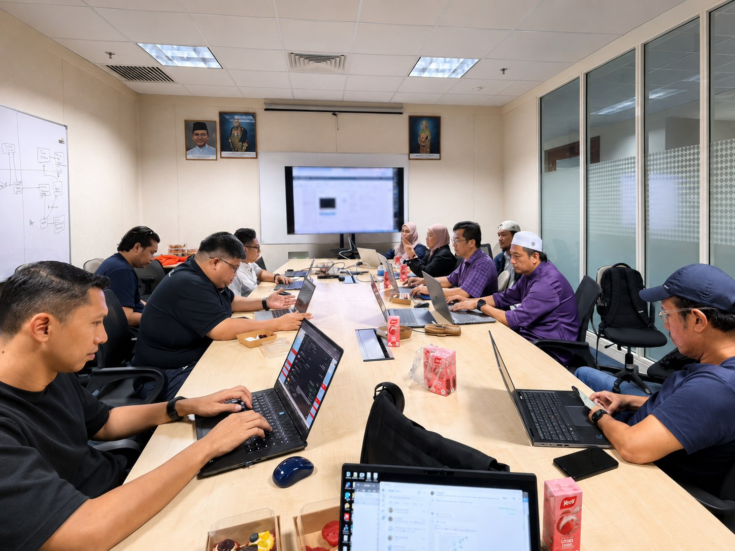 Crossroad team participating in a technical planning session