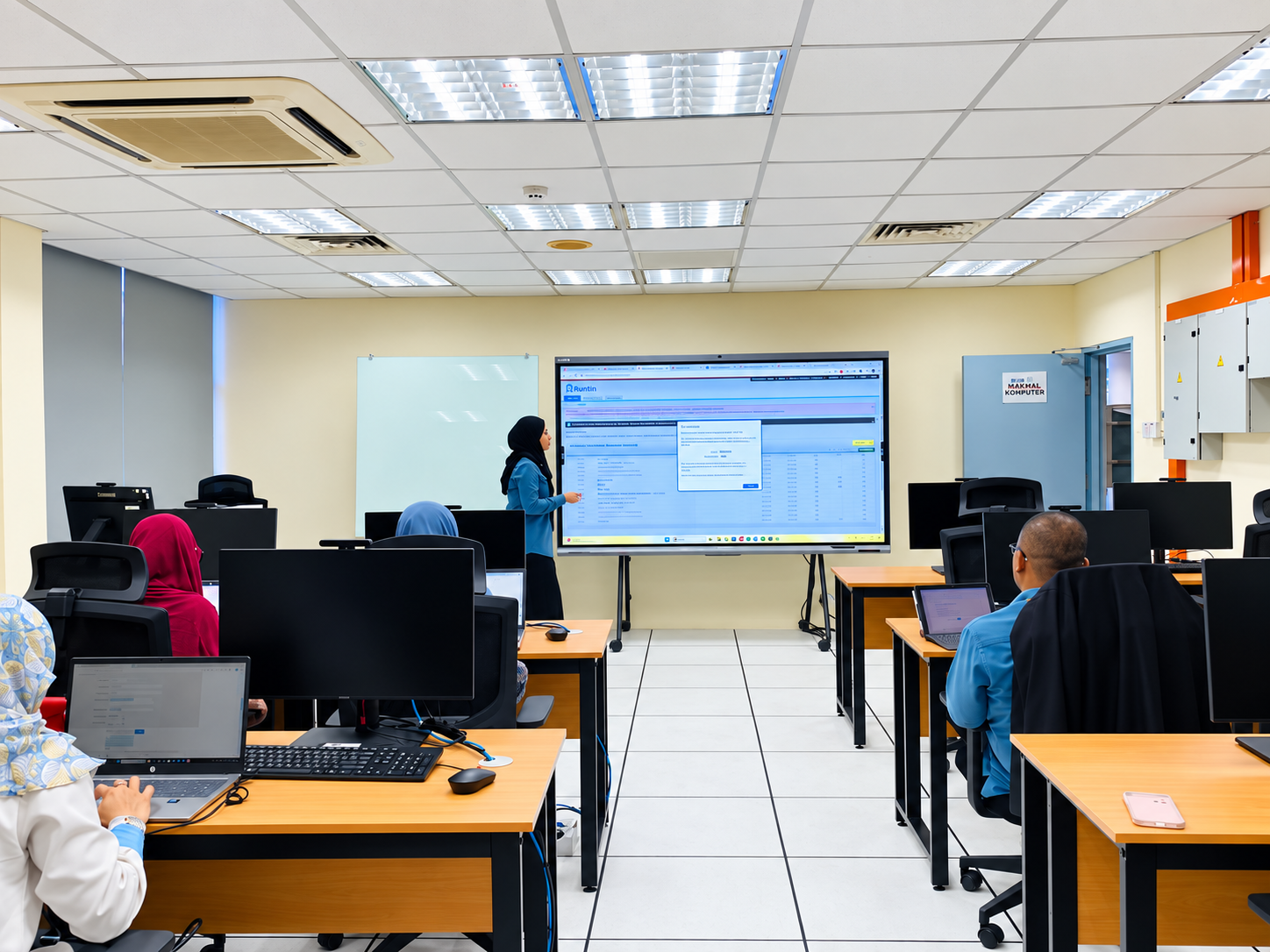 Completed LAN and library learning room